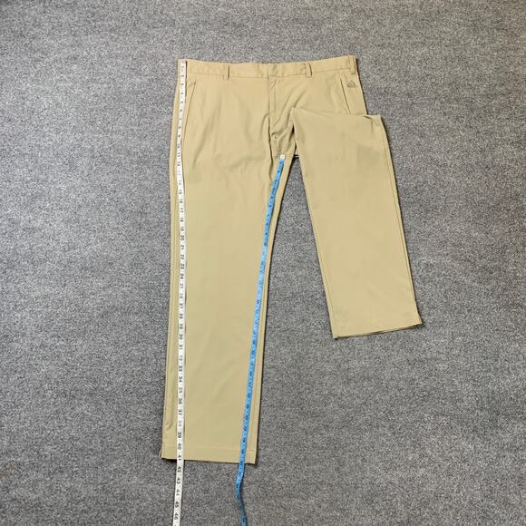 Adidas Pants Mens 38 Tan PureMotion Performance Golf Chino Lightweight Fabric - Picture 4 of 11